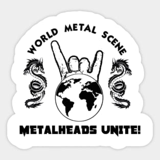 Blk Metalheads Unite Sticker